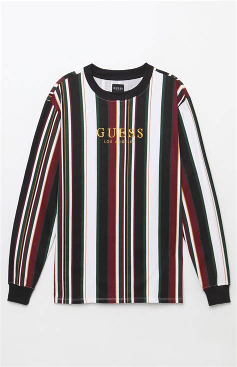 guess striped long sleeve.